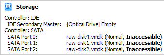 Booting VM off raw disks in Windows